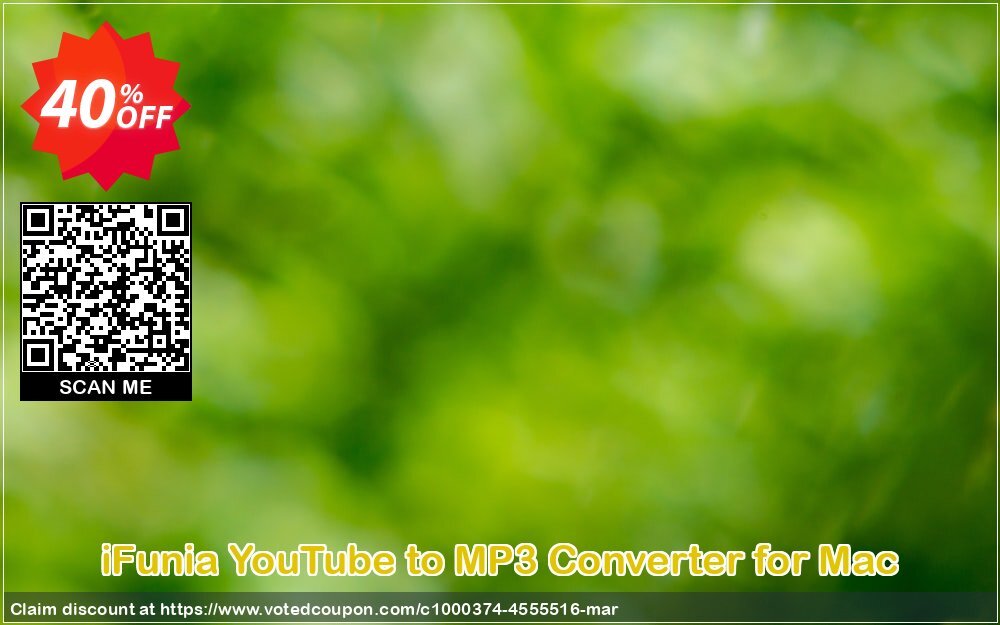 iFunia YouTube to MP3 Converter for MAC Coupon, discount iFunia YouTube to MP3 Converter for Mac imposing discounts code 2024. Promotion: imposing discounts code of iFunia YouTube to MP3 Converter for Mac 2024