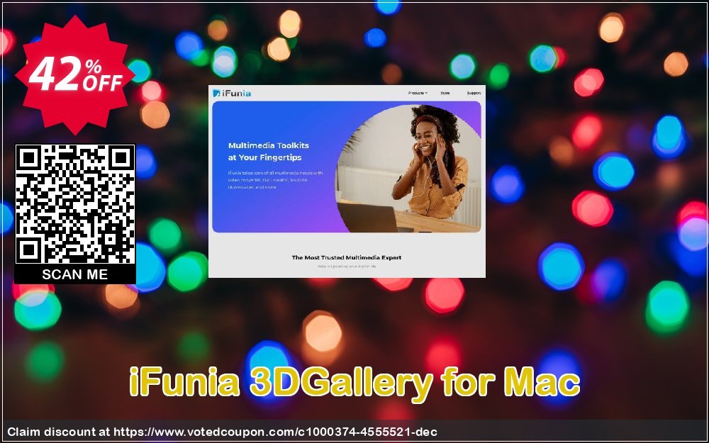 iFunia 3DGallery for MAC Coupon, discount iFunia 3DGallery for Mac dreaded discount code 2023. Promotion: dreaded discount code of iFunia 3DGallery for Mac 2023