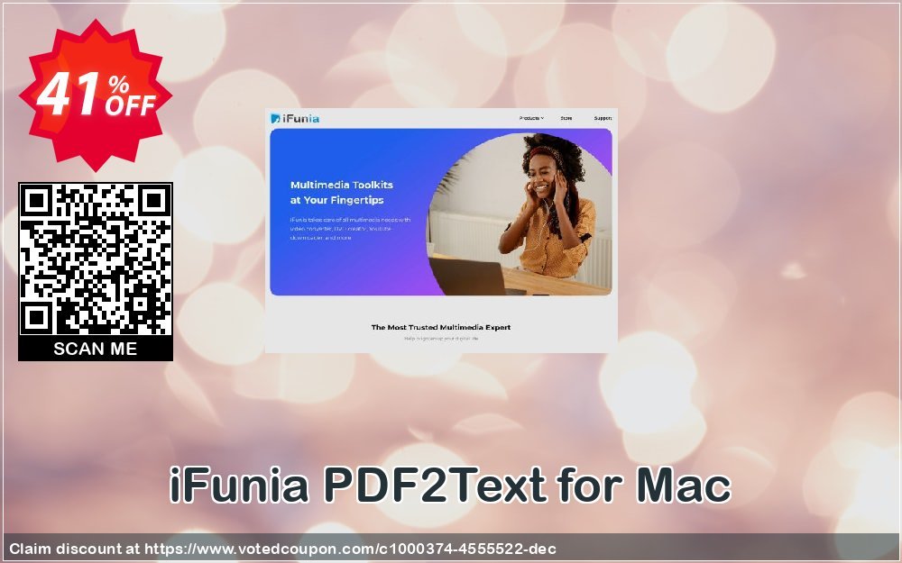 iFunia PDF2Text for MAC Coupon, discount iFunia PDF2Text for Mac excellent promo code 2023. Promotion: excellent promo code of iFunia PDF2Text for Mac 2023