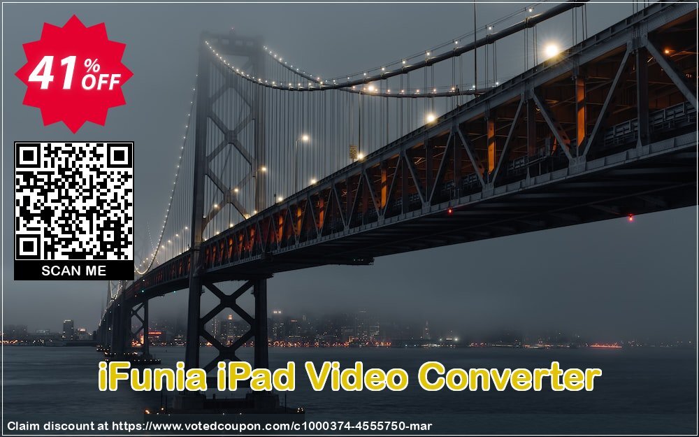 iFunia iPad Video Converter Coupon, discount iFunia iPad Video Converter fearsome deals code 2024. Promotion: fearsome deals code of iFunia iPad Video Converter 2024