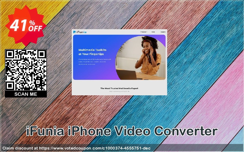 iFunia iPhone Video Converter Coupon, discount iFunia iPhone Video Converter dreaded offer code 2024. Promotion: dreaded offer code of iFunia iPhone Video Converter 2024