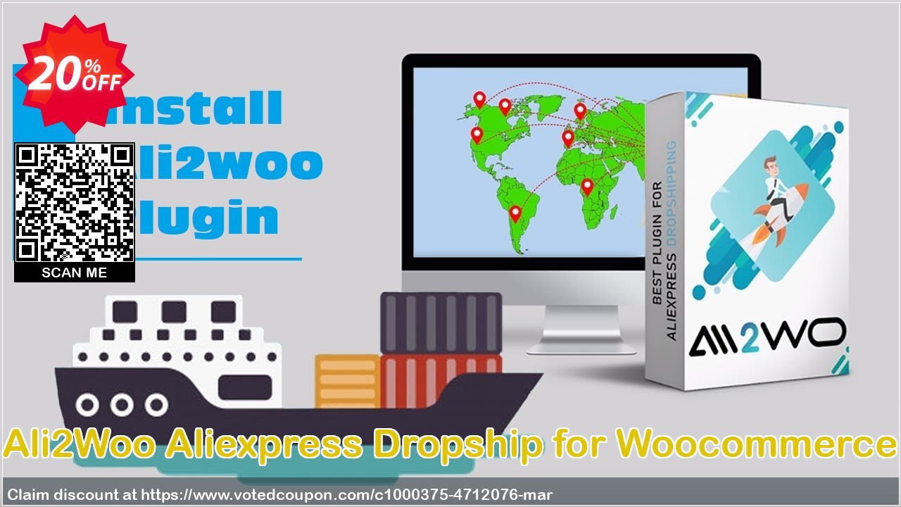 Ali2Woo Aliexpress Dropship for Woocommerce Coupon Code May 2024, 20% OFF - VotedCoupon