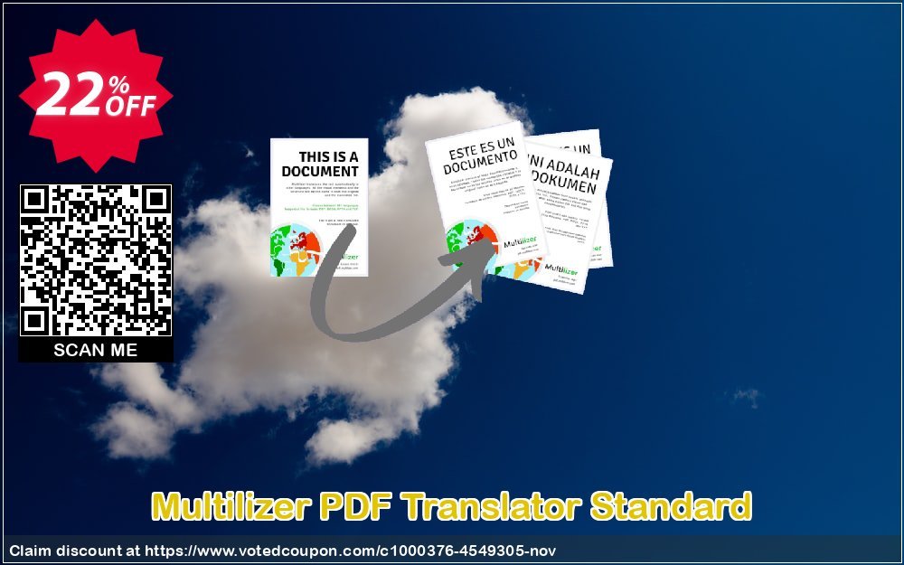 Multilizer PDF Translator Standard Coupon, discount Multilizer PDF Translator Standard staggering discount code 2023. Promotion: staggering discount code of Multilizer PDF Translator Standard 2023