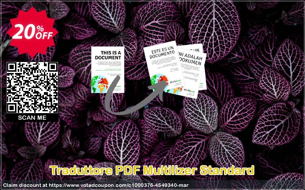 Traduttore PDF Multilizer Standard Coupon Code May 2024, 20% OFF - VotedCoupon