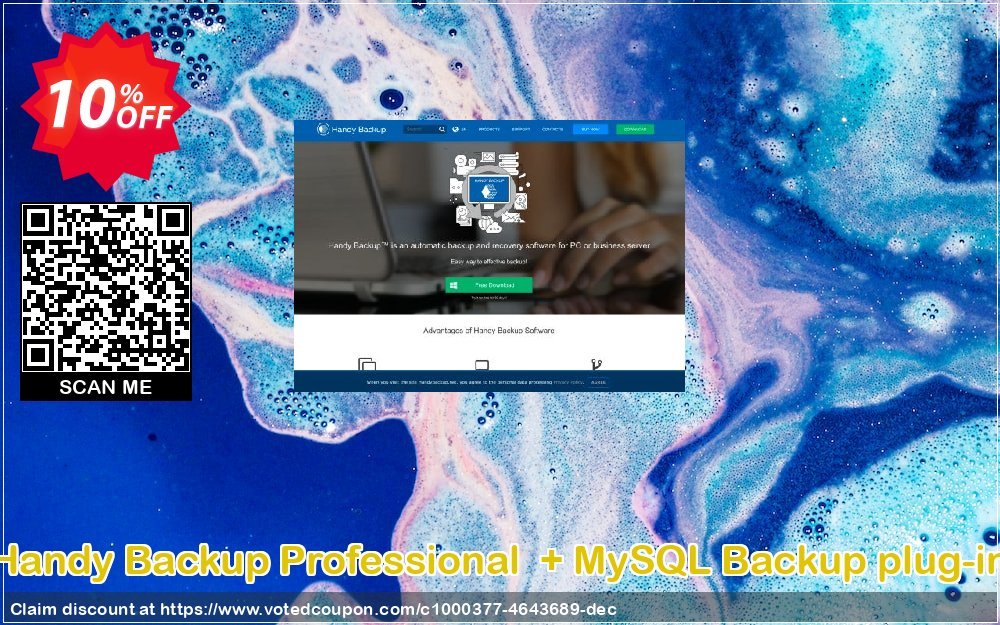 Handy Backup Professional  + MySQL Backup plug-in Coupon, discount Handy Backup Professional  + MySQL Backup plug-in big promotions code 2023. Promotion: big promotions code of Handy Backup Professional  + MySQL Backup plug-in 2023