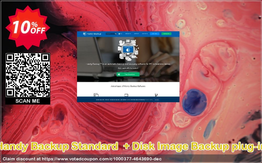 Handy Backup Standard  + Disk Image Backup plug-in Coupon, discount Handy Backup Standard  + Disk Image Backup plug-in hottest sales code 2023. Promotion: hottest sales code of Handy Backup Standard  + Disk Image Backup plug-in 2023