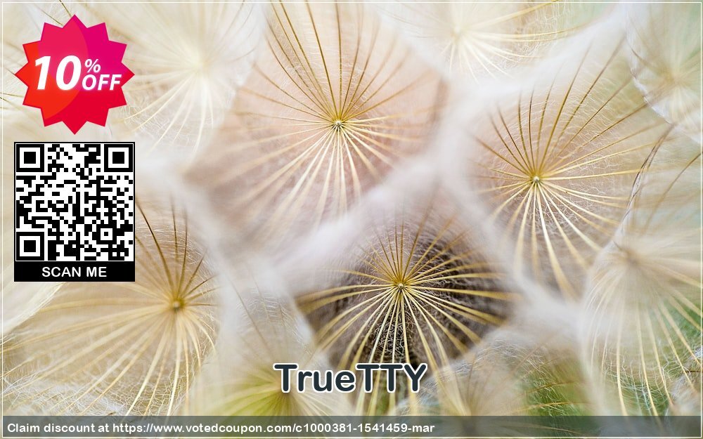 TrueTTY Coupon, discount TrueTTY stirring deals code 2024. Promotion: stirring deals code of TrueTTY 2024