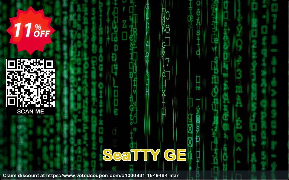 SeaTTY GE Coupon, discount SeaTTY GE staggering promo code 2024. Promotion: staggering promo code of SeaTTY GE 2024