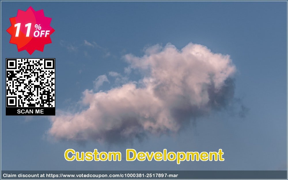 Custom Development Coupon, discount Custom Development amazing offer code 2024. Promotion: amazing offer code of Custom Development 2024