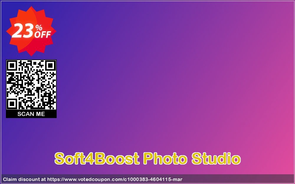 Soft4Boost Photo Studio Coupon, discount Soft4Boost Photo Studio imposing discount code 2024. Promotion: imposing discount code of Soft4Boost Photo Studio 2024