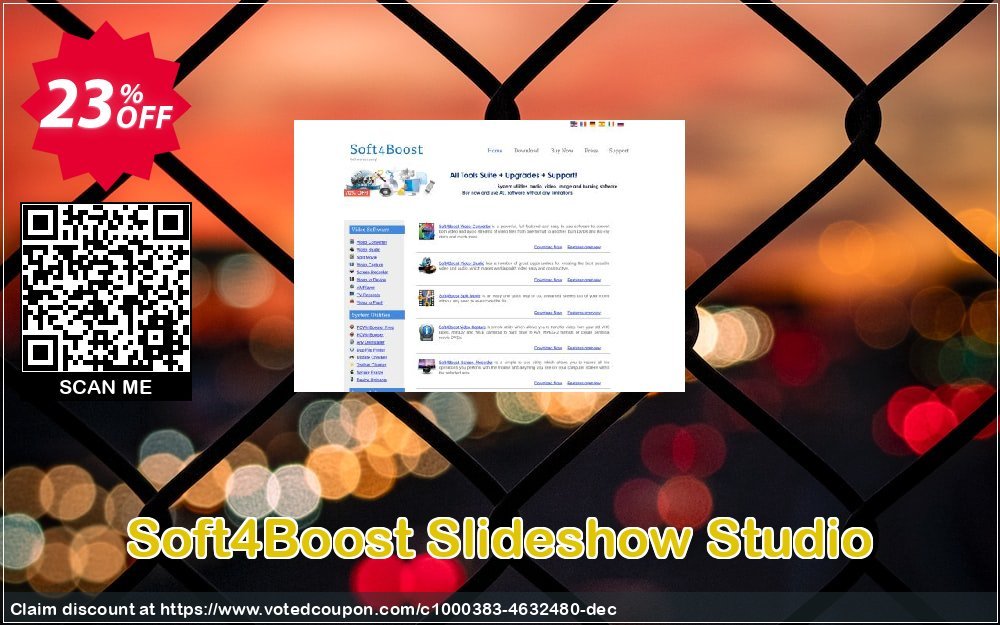 Soft4Boost Slideshow Studio Coupon, discount Soft4Boost Slideshow Studio excellent promo code 2023. Promotion: excellent promo code of Soft4Boost Slideshow Studio 2023