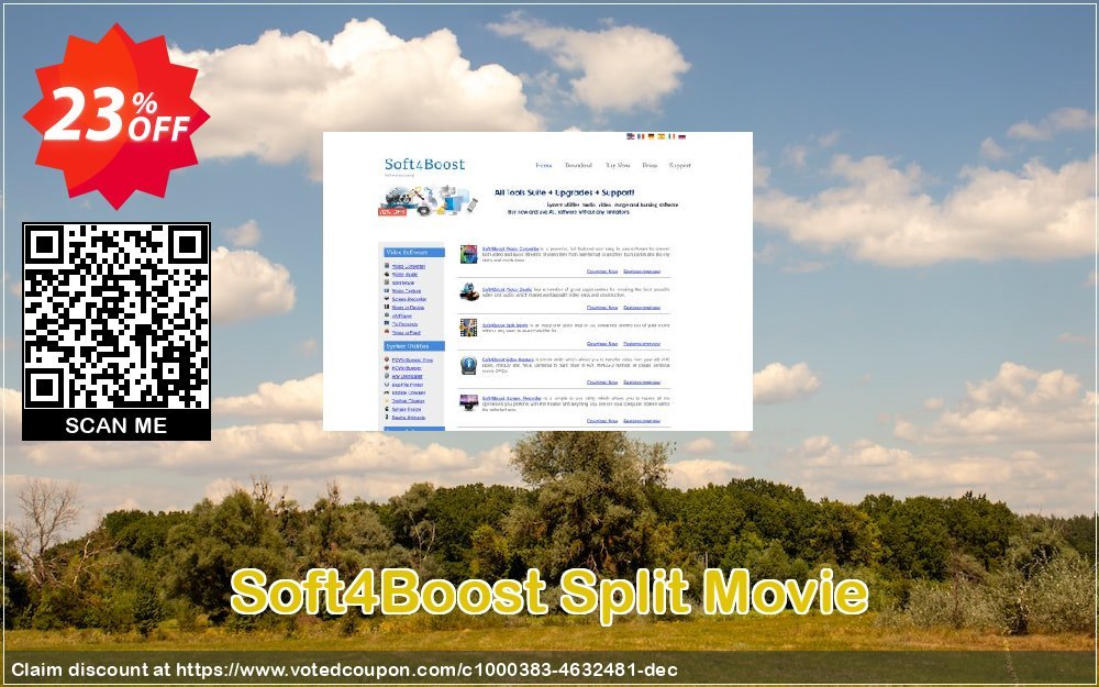 Soft4Boost Split Movie Coupon, discount Soft4Boost Split Movie marvelous discounts code 2023. Promotion: marvelous discounts code of Soft4Boost Split Movie 2023