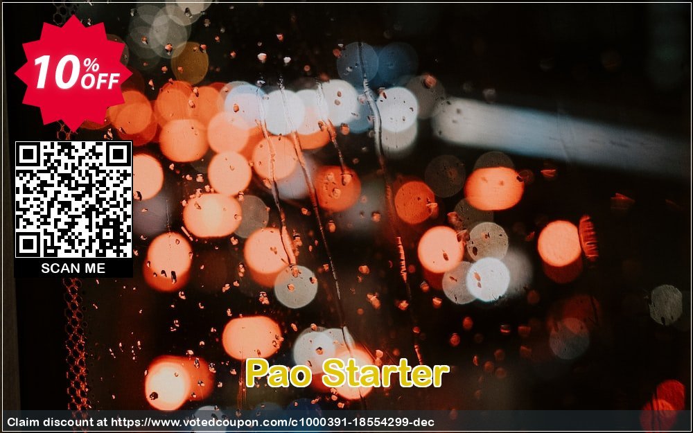 Pao Starter Coupon, discount Pao Starter exclusive promotions code 2024. Promotion: exclusive promotions code of Pao Starter 2024