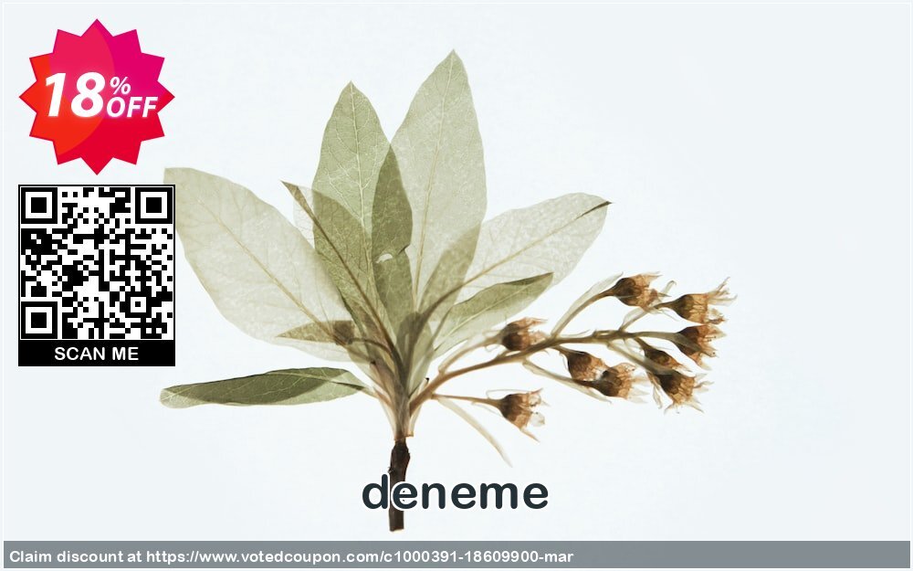 deneme Coupon Code May 2024, 18% OFF - VotedCoupon