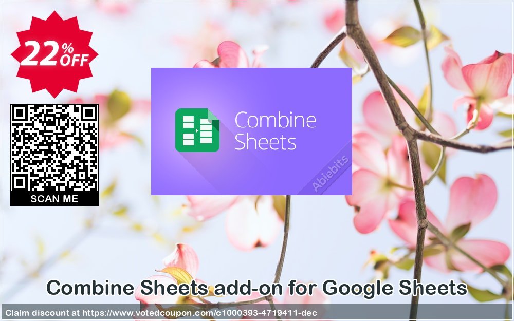 Combine Sheets add-on for Google Sheets Coupon, discount Combine Sheets add-on for Google Sheets, 12-month subscription amazing offer code 2023. Promotion: amazing offer code of Combine Sheets add-on for Google Sheets, 12-month subscription 2023