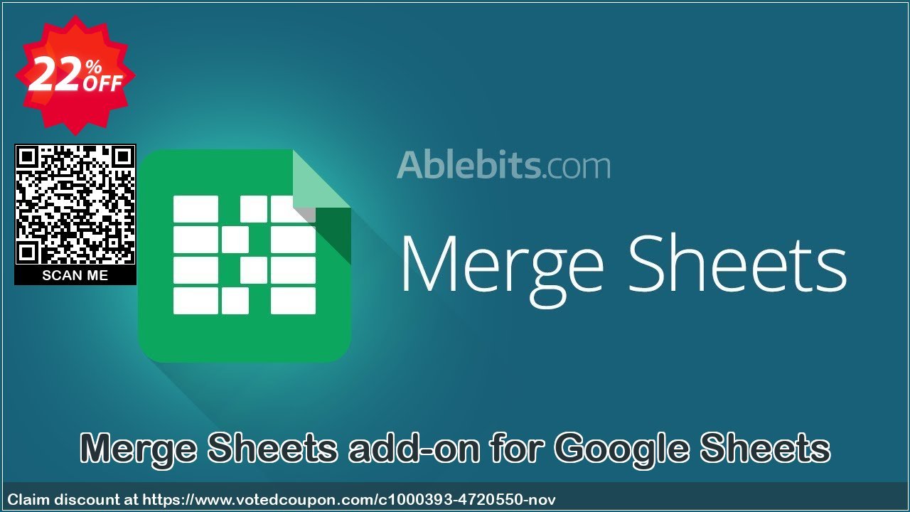 Merge Sheets add-on for Google Sheets Coupon, discount Merge Sheets add-on for Google Sheets, 12-month subscription awful sales code 2024. Promotion: awful sales code of Merge Sheets add-on for Google Sheets, 12-month subscription 2024