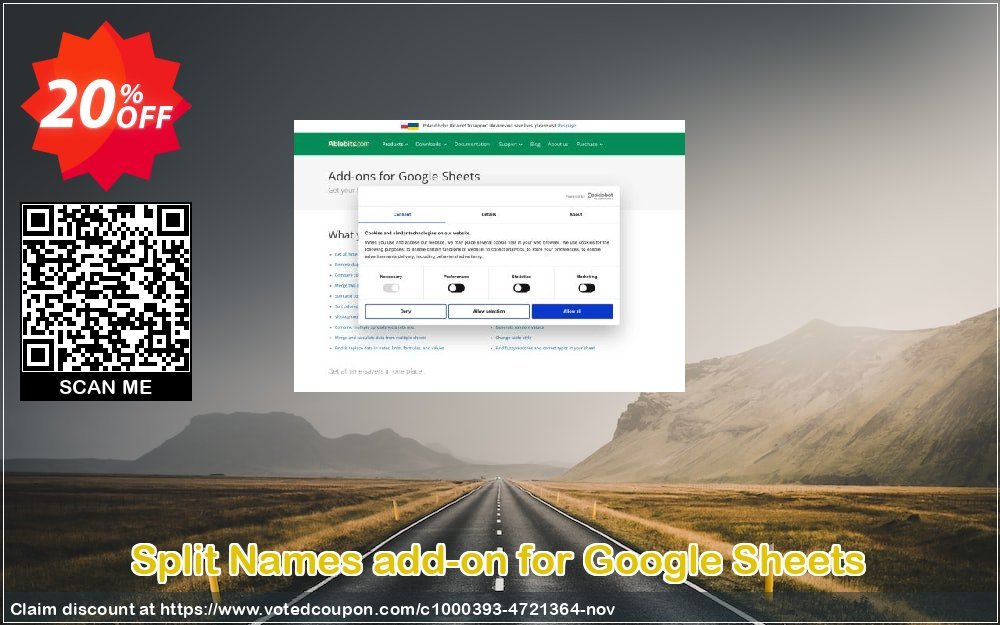 Split Names add-on for Google Sheets Coupon, discount Split Names add-on for Google Sheets, 12-month subscription awesome offer code 2024. Promotion: awesome offer code of Split Names add-on for Google Sheets, 12-month subscription 2024