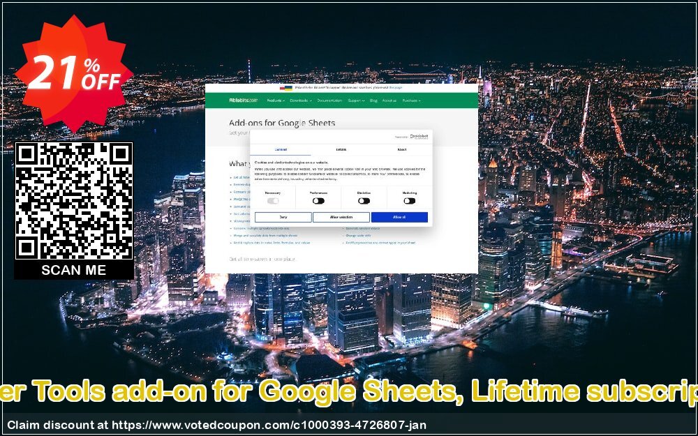 Power Tools add-on for Google Sheets, Lifetime subscription Coupon, discount Power Tools add-on for Google Sheets, Lifetime subscription awful promotions code 2023. Promotion: awful promotions code of Power Tools add-on for Google Sheets, Lifetime subscription 2023