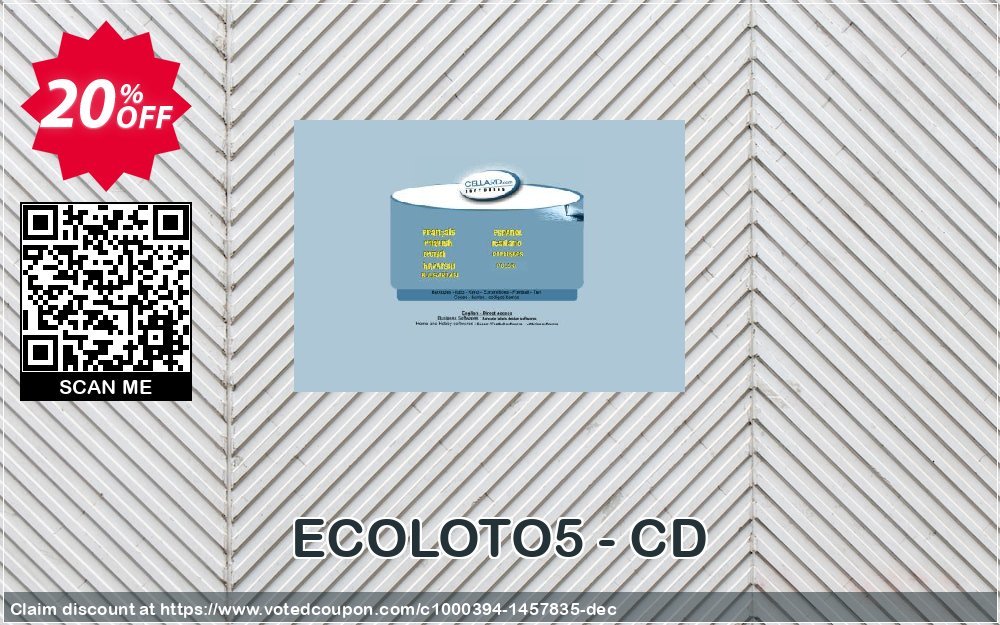 ECOLOTO5 - CD Coupon, discount ECOLOTO5 - CD dreaded promotions code 2023. Promotion: dreaded promotions code of ECOLOTO5 - CD 2023