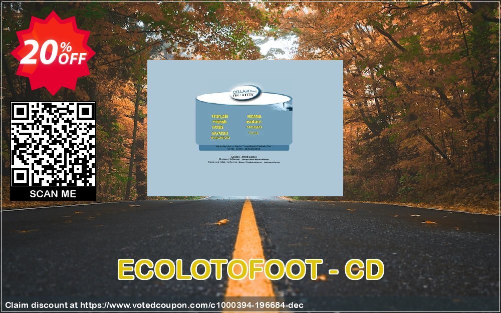 ECOLOTOFOOT - CD Coupon, discount ECOLOTOFOOT - CD best discount code 2023. Promotion: best discount code of ECOLOTOFOOT - CD 2023