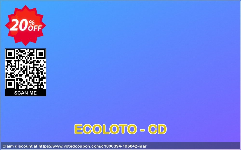 ECOLOTO - CD Coupon Code Apr 2024, 20% OFF - VotedCoupon