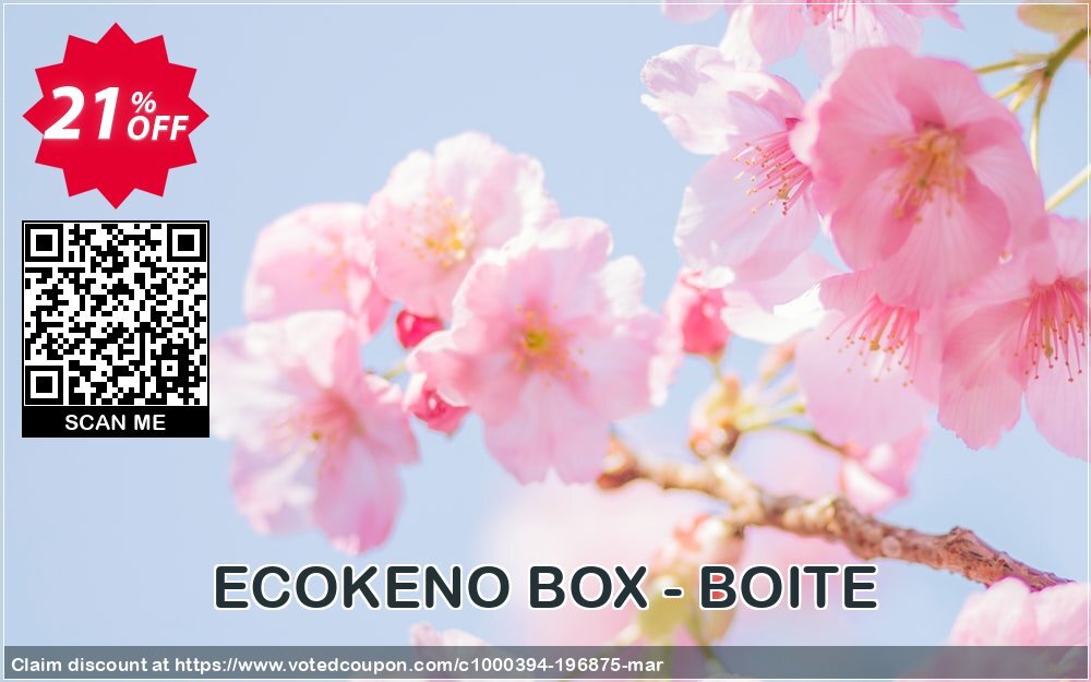 ECOKENO BOX - BOITE Coupon, discount ECOKENO BOX - BOITE amazing discounts code 2024. Promotion: amazing discounts code of ECOKENO BOX - BOITE 2024