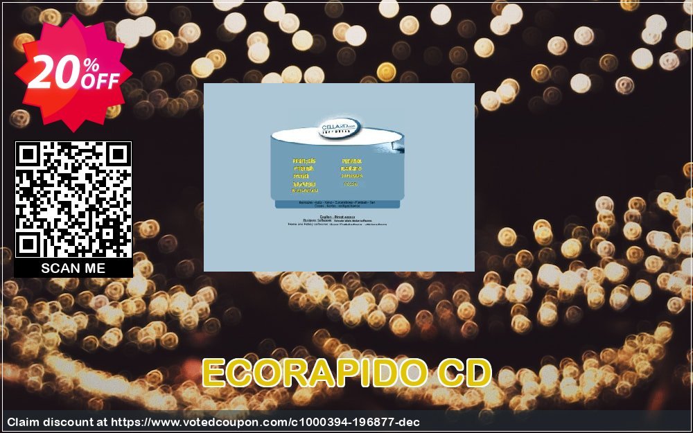 ECORAPIDO CD Coupon, discount ECORAPIDO CD staggering sales code 2024. Promotion: staggering sales code of ECORAPIDO CD 2024