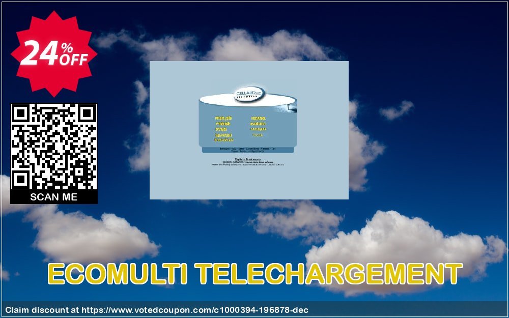 ECOMULTI TELECHARGEMENT Coupon, discount ECOMULTI TELECHARGEMENT imposing deals code 2024. Promotion: imposing deals code of ECOMULTI TELECHARGEMENT 2024