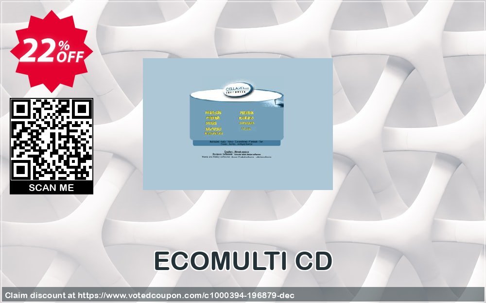 ECOMULTI CD Coupon, discount ECOMULTI CD stirring offer code 2023. Promotion: stirring offer code of ECOMULTI CD 2023