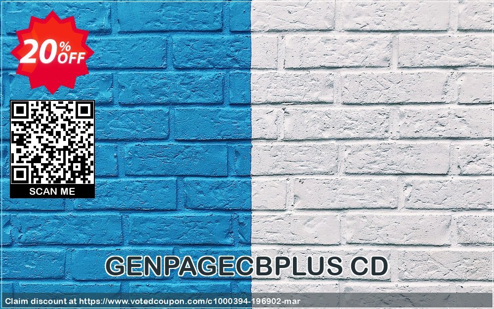 GENPAGECBPLUS CD Coupon Code May 2024, 20% OFF - VotedCoupon