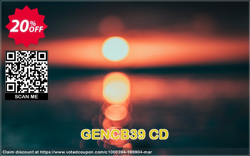 GENCB39 CD Coupon Code May 2024, 20% OFF - VotedCoupon