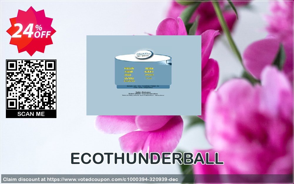 ECOTHUNDERBALL Coupon, discount ECOTHUNDERBALL staggering deals code 2023. Promotion: staggering deals code of ECOTHUNDERBALL 2023