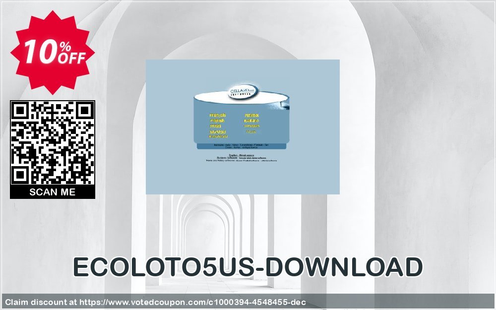 ECOLOTO5US-DOWNLOAD Coupon, discount ECOLOTO5US-DOWNLOAD imposing sales code 2023. Promotion: imposing sales code of ECOLOTO5US-DOWNLOAD 2023