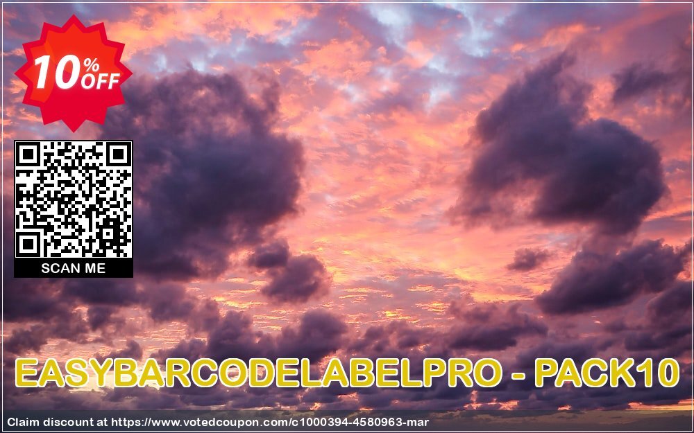 EASYBARCODELABELPRO - PACK10 Coupon, discount EASYBARCODELABELPRO - PACK10 awful sales code 2024. Promotion: awful sales code of EASYBARCODELABELPRO - PACK10 2024