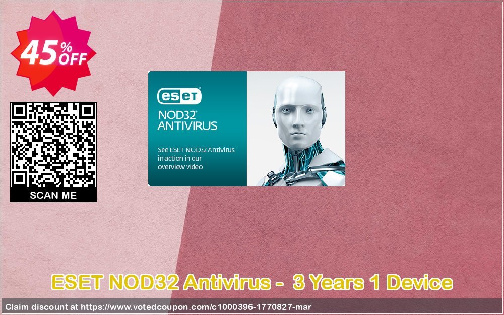 ESET NOD32 Antivirus -  3 Years 1 Device Coupon Code Apr 2024, 45% OFF - VotedCoupon