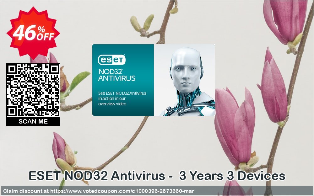 ESET NOD32 Antivirus -  3 Years 3 Devices Coupon, discount NOD32 Antivirus - Nouvelle licence 3 ans pour 3 ordinateurs wonderful promo code 2024. Promotion: wonderful promo code of NOD32 Antivirus - Nouvelle licence 3 ans pour 3 ordinateurs 2024