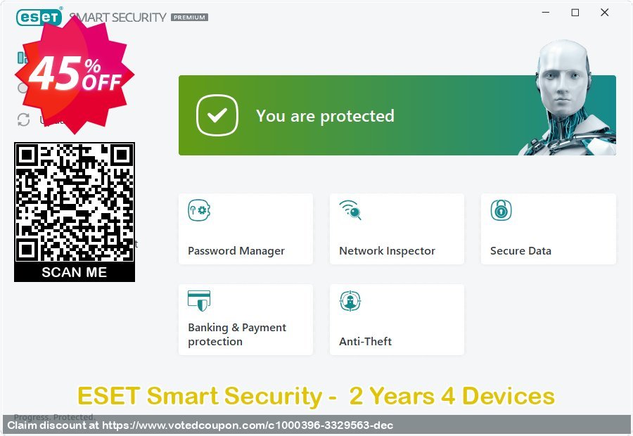 ESET Smart Security -  2 Years 4 Devices Coupon Code Mar 2024, 45% OFF - VotedCoupon