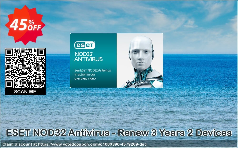 ESET NOD32 Antivirus - Renew 3 Years 2 Devices Coupon Code Apr 2024, 45% OFF - VotedCoupon