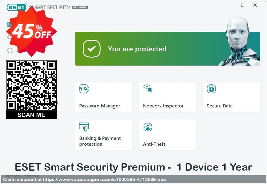 ESET Smart Security Premium -  1 Device Yearly Coupon Code Apr 2024, 45% OFF - VotedCoupon