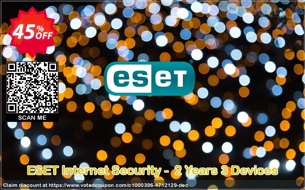 ESET Internet Security -  2 Years 3 Devices Coupon, discount ESET Internet Security - Abonnement 2 ans pour 3 ordinateurs excellent sales code 2024. Promotion: excellent sales code of ESET Internet Security - Abonnement 2 ans pour 3 ordinateurs 2024