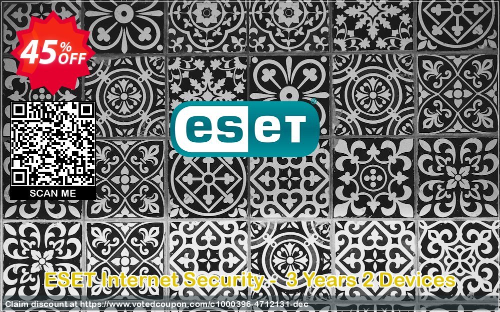 ESET Internet Security -  3 Years 2 Devices Coupon Code Apr 2024, 45% OFF - VotedCoupon