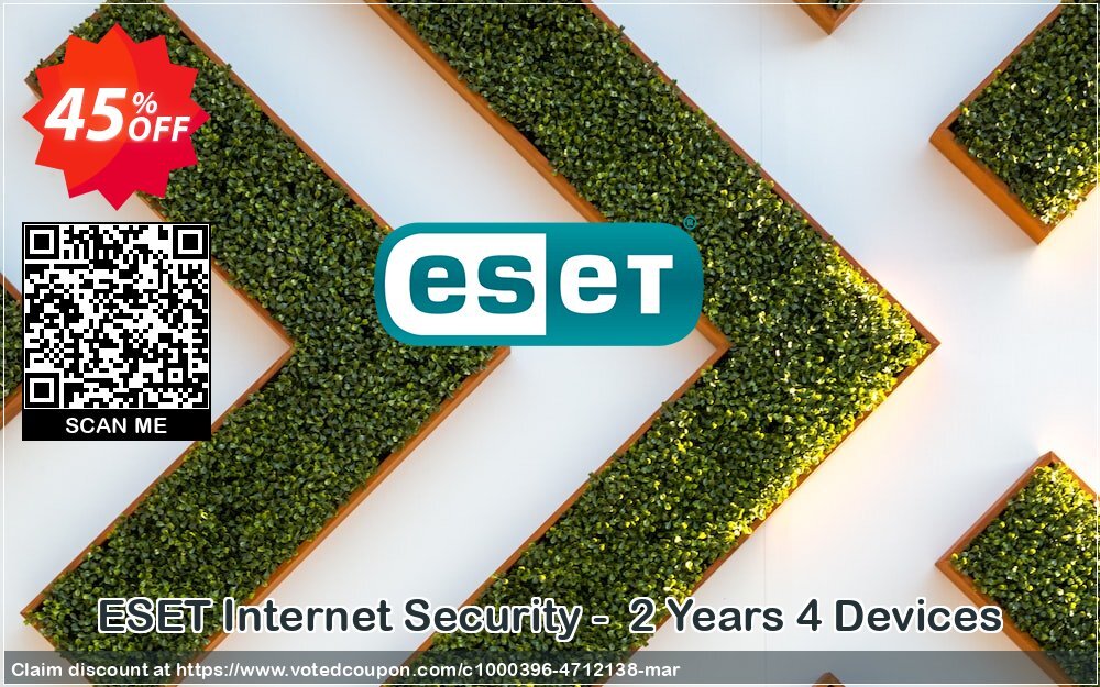 ESET Internet Security -  2 Years 4 Devices Coupon Code Apr 2024, 45% OFF - VotedCoupon