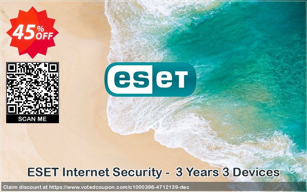 ESET Internet Security -  3 Years 3 Devices Coupon Code Apr 2024, 45% OFF - VotedCoupon