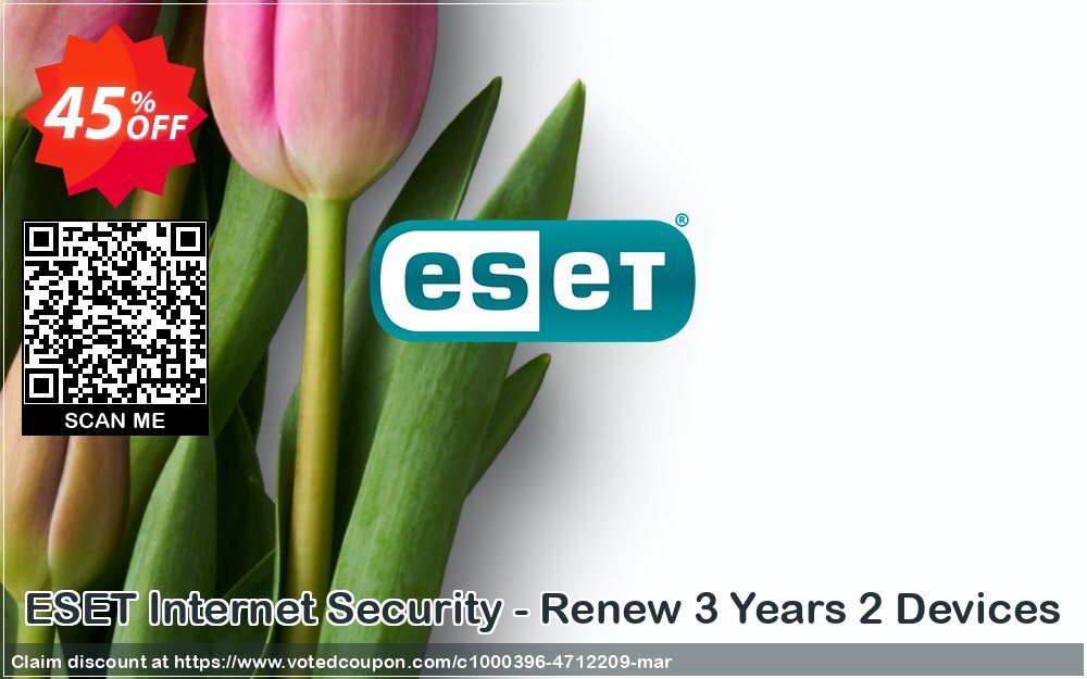 ESET Internet Security - Renew 3 Years 2 Devices Coupon, discount ESET Internet Security - Reabonnement 3 ans pour 2 ordinateurs exclusive discount code 2024. Promotion: exclusive discount code of ESET Internet Security - Reabonnement 3 ans pour 2 ordinateurs 2024