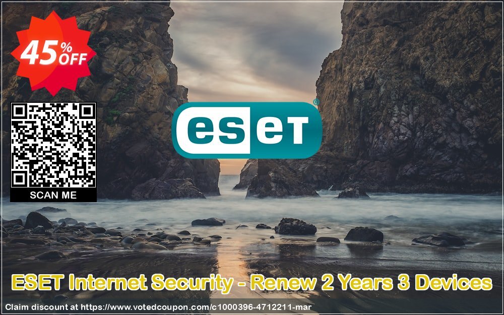 ESET Internet Security - Renew 2 Years 3 Devices Coupon Code Apr 2024, 45% OFF - VotedCoupon