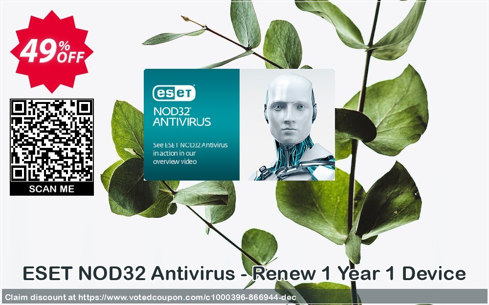 ESET NOD32 Antivirus - Renew Yearly 1 Device Coupon, discount NOD32 Antivirus - Réabonnement 1 an pour 1 ordinateur marvelous promotions code 2023. Promotion: marvelous promotions code of NOD32 Antivirus - Réabonnement 1 an pour 1 ordinateur 2023