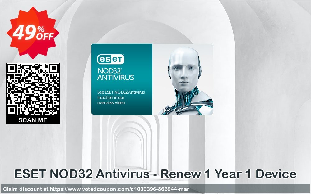 ESET NOD32 Antivirus - Renew Yearly 1 Device Coupon Code Apr 2024, 49% OFF - VotedCoupon