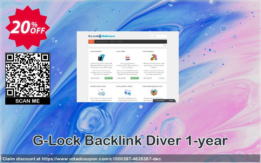 G-Lock Backlink Diver 1-year Coupon, discount G-Lock Backlink Diver One Year License hottest promotions code 2024. Promotion: hottest promotions code of G-Lock Backlink Diver One Year License 2024