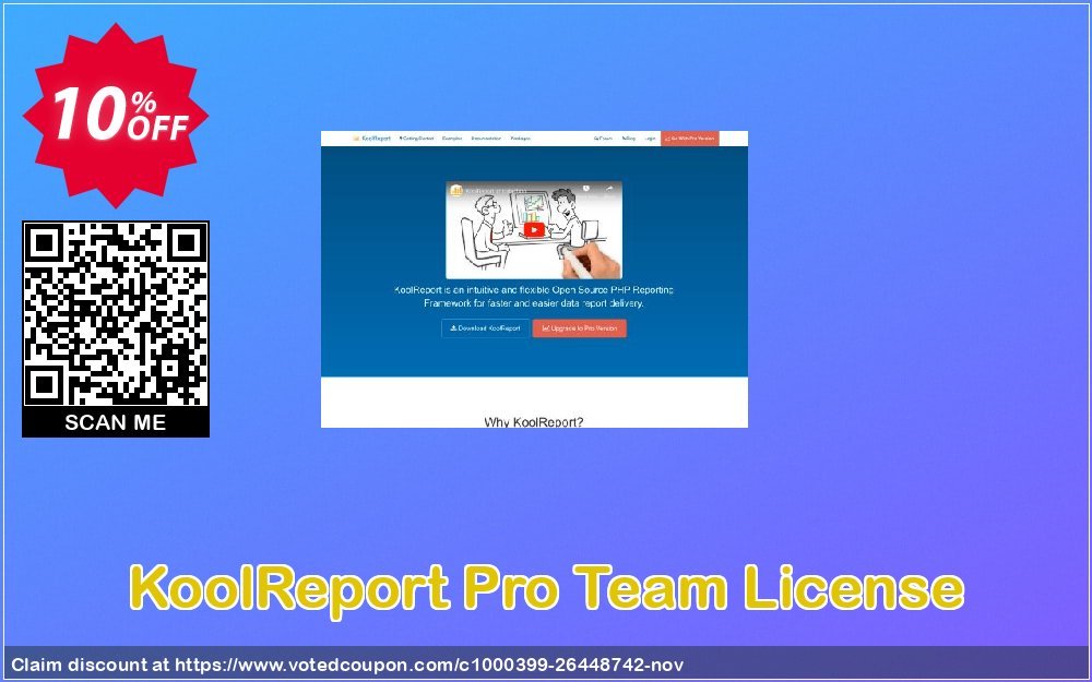 KoolReport Pro Team Plan Coupon, discount KoolReport Pro Team License Super promotions code 2023. Promotion: Super promotions code of KoolReport Pro Team License 2023