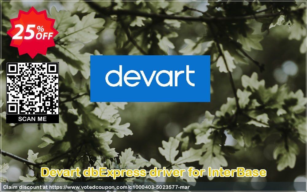 Devart dbExpress driver for InterBase Coupon, discount dbExpress driver for InterBase Dreaded discounts code 2024. Promotion: amazing promo code of dbExpress driver for InterBase 2024